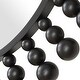 preview thumbnail 5 of 3, Beaded Round Framed Wall Mirror - 44" - Black