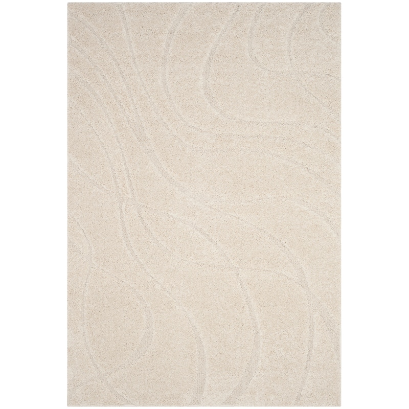 SAFAVIEH Florida Shag Sigtraud Abstract Waves 1.2-inch Thick Rug