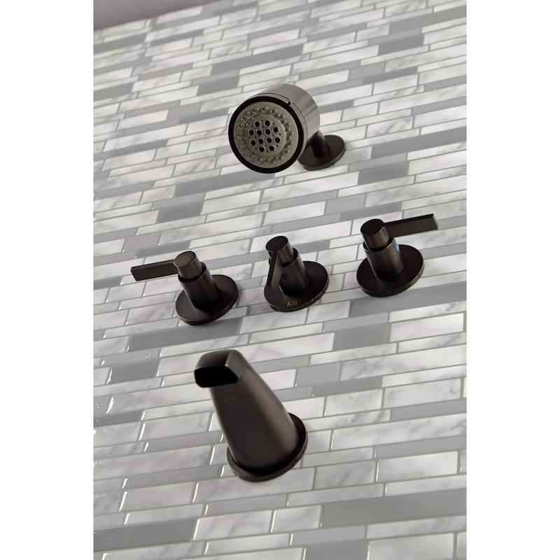 Kingston Brass NuvoFusion Tub and Shower Trim Package with 1.8 GPM