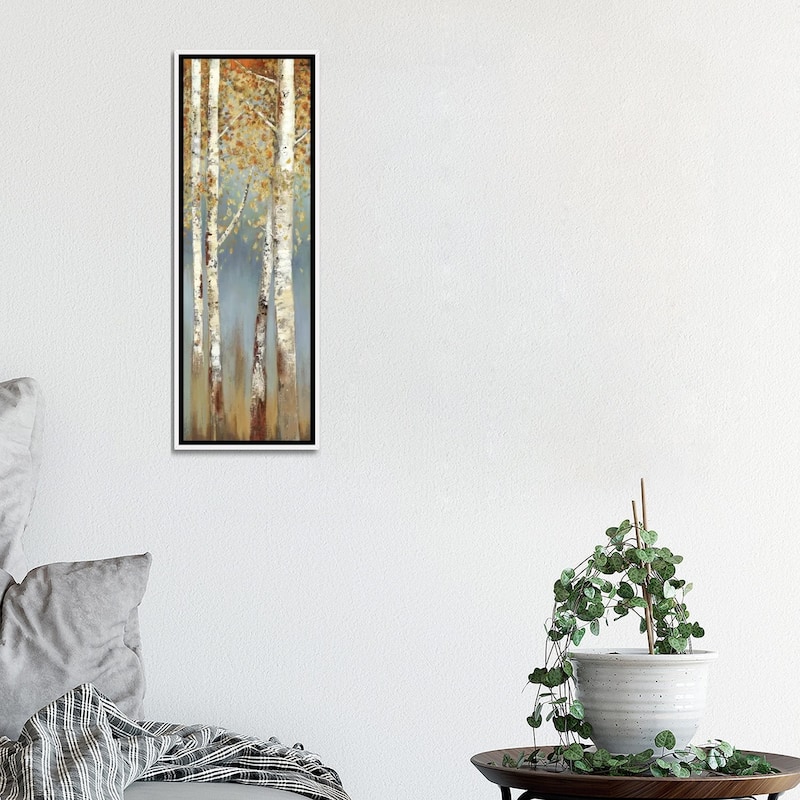 iCanvas "Butterscotch Birch Trees I" by Allison Pearce Framed Canvas Print