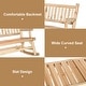 preview thumbnail 22 of 24, Outsunny 2-Person Wooden Rocking Chair Rocker Bench with Relaxing Swinging Motion