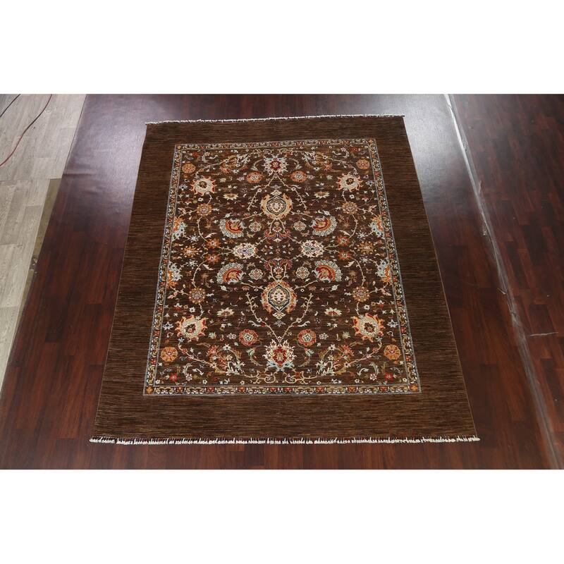 Traditional Vegetable Dye Ziegler Oriental Wool Area Rug Hand-knotted - 8'2" x 9'9"