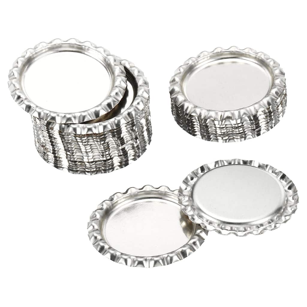 30Pcs Flat Decorative Bottle Caps Craft Bottle Pendant Trays