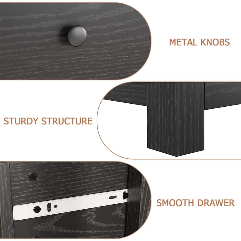 5 Drawer Dresser with Deep Space,Storage Cabinet