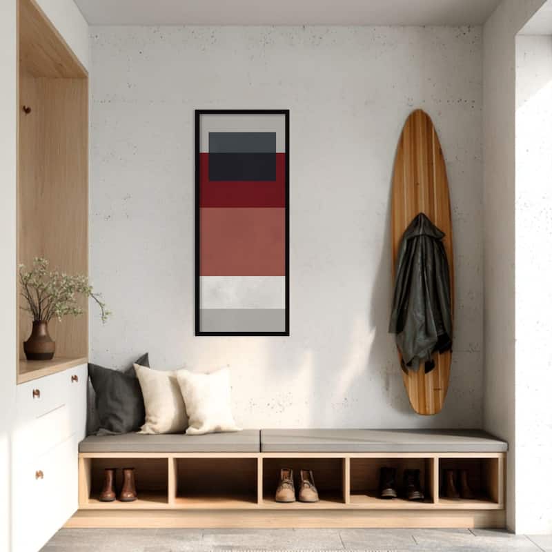 Amanti Art Framed Fabric Pinboard Overlapping geometry 8 by Vitor Costa Printed Bulletin Board