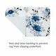 preview thumbnail 3 of 5, Laural Home Whispering Blue Botanicals Memory Foam Rug