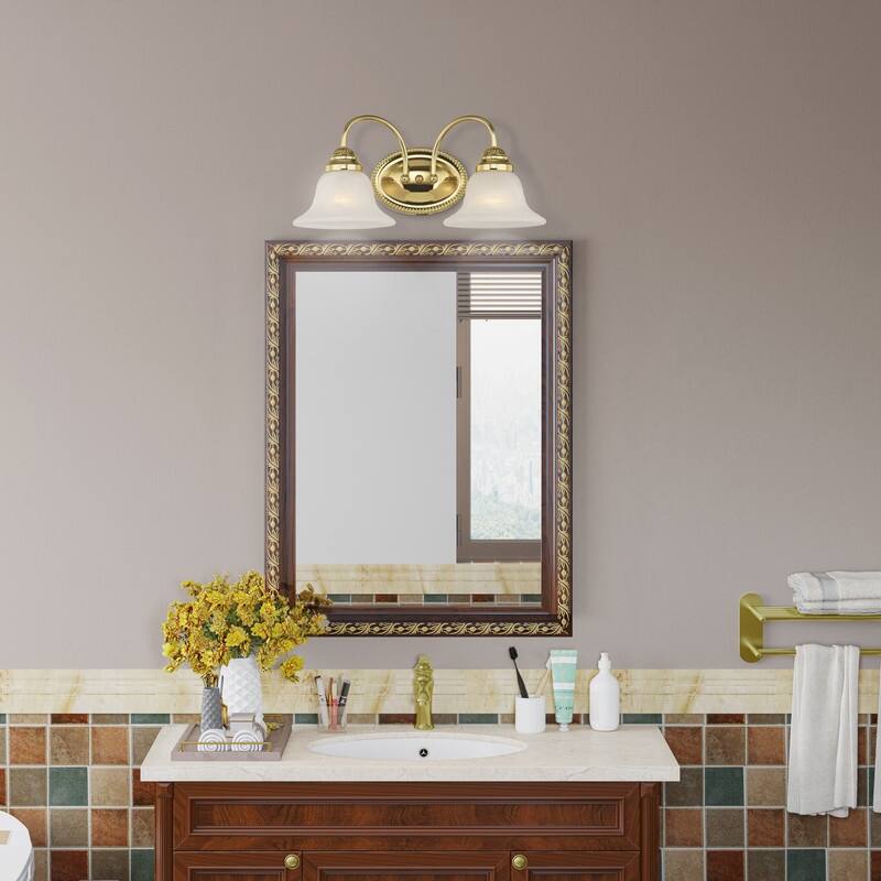 Livex Lighting 2 Light Bath Vanity, 1532-02 - 17 W x 8" H x 8.75" D