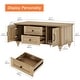 preview thumbnail 3 of 10, Light Wood Coffee Table with Drawer & Cabinet, Rustic Center Table