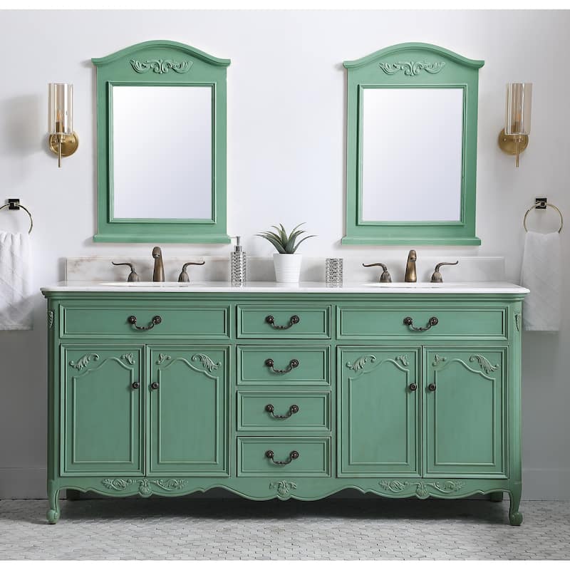 60" Bathroom Vanity - Vintage Mint