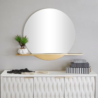 gold mirror for above dresser Gold Rounded Arch Wall Mirror main image 0
