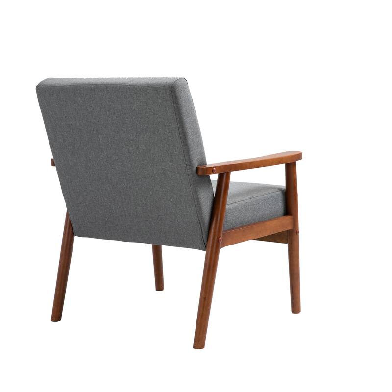 Mid-century Modern Solid Wood Armchair