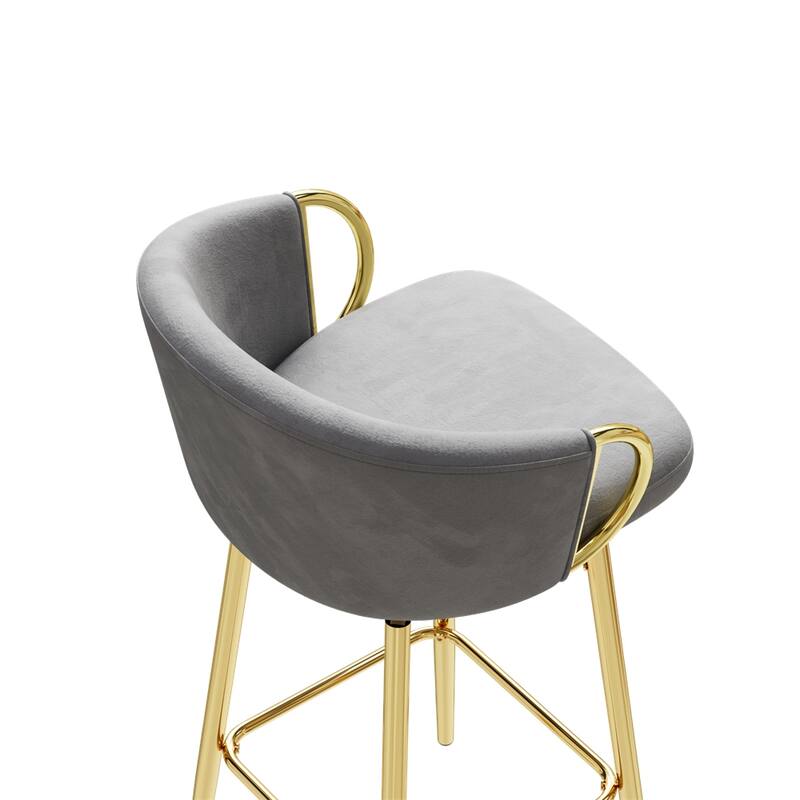 30" Dining Chairs Set of 2,Modern Style 360°Swivel Bar Chairs