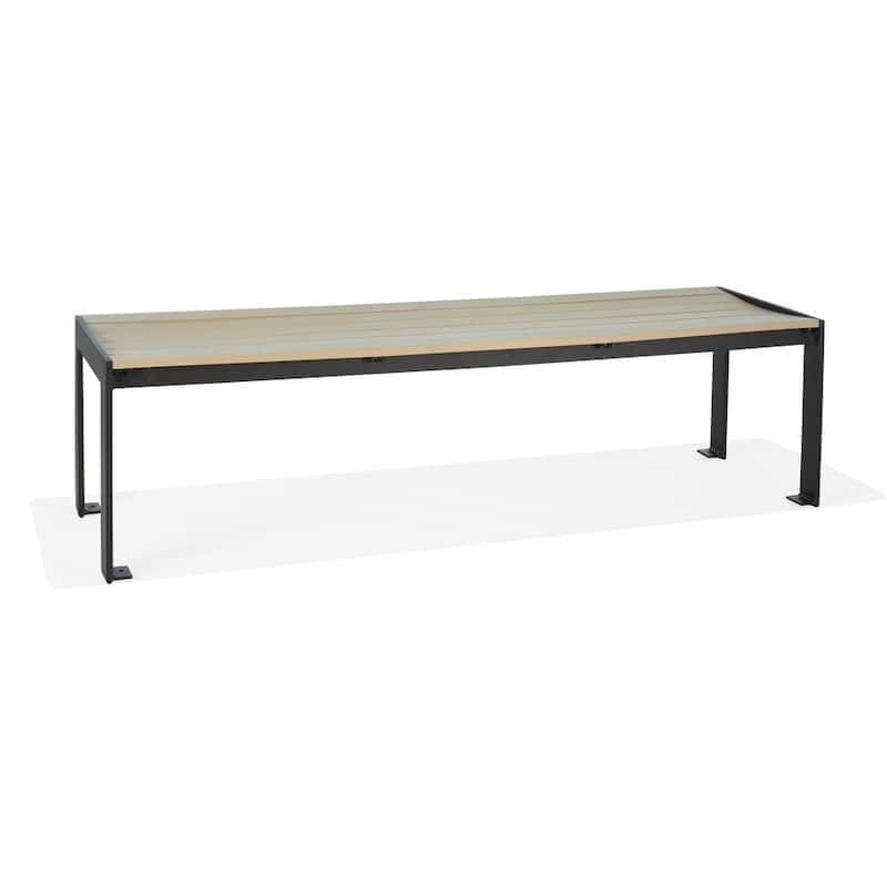 Hamilton 18" x 65" Bench w/HDPE Slats - N/A