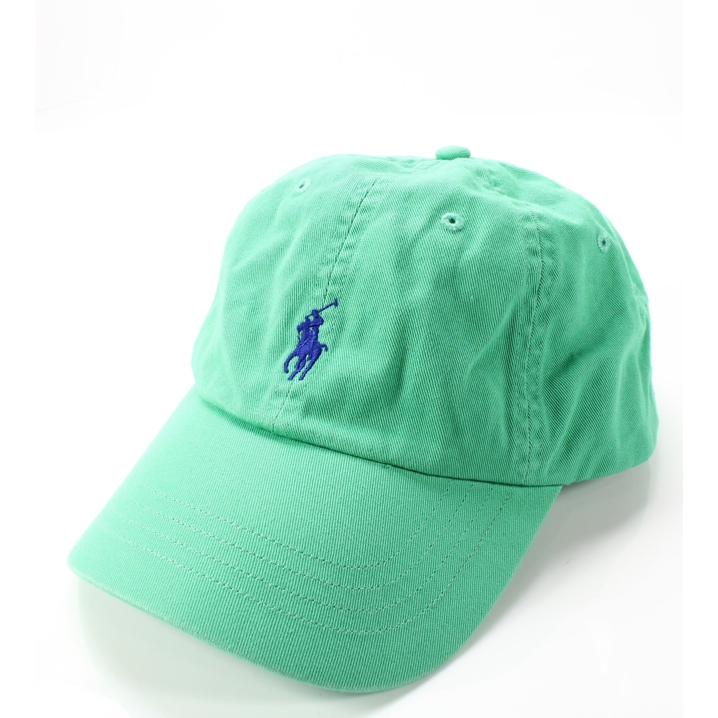 blue and green polo hat