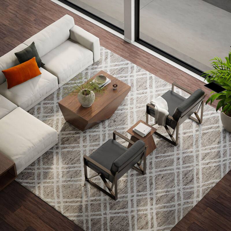 Alora Decor Weston Hand-tufted Geometric Wool Rug