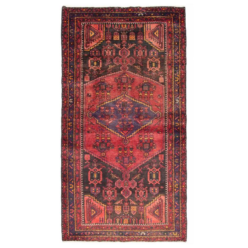 ECARPETGALLERY Hand-knotted Andelz Red Wool Rug - 3'7 x 6'11 - Red - 3'7 x 6'11