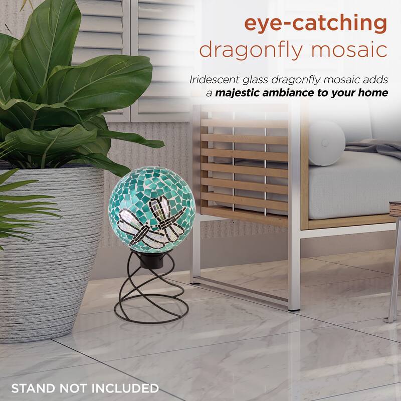 10-inch Purple Mosaic Gazing Ball