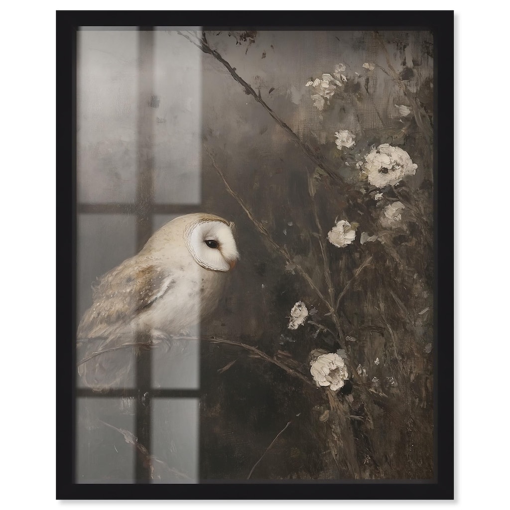 Owl in the Shadows I Shadowbox by Art Remedy