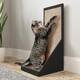 Way Basics Eco Vertical Standing Cat Scratching Board, Black
