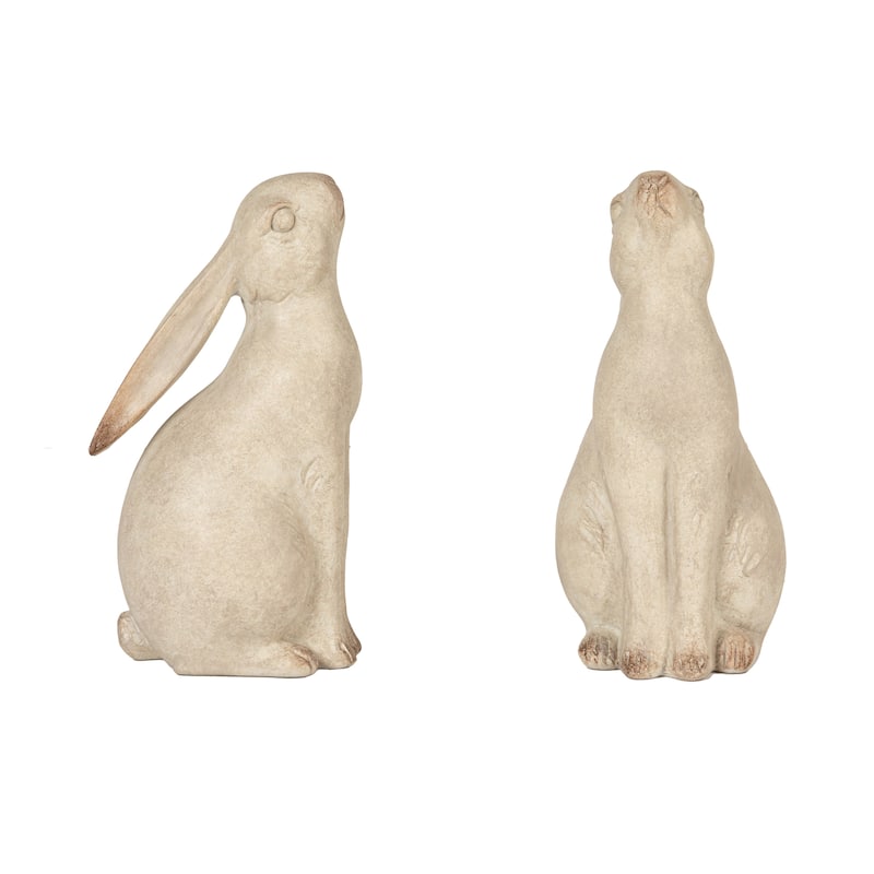 Charming Resin Rabbit Bookends - 7.5"L x 3.3"W x 6.5"H
