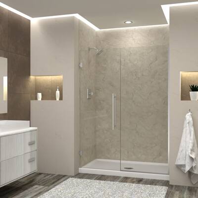 Transolid EHTB55257610C-BK Elizabeth 76" High x 55" Wide Hinged Semi