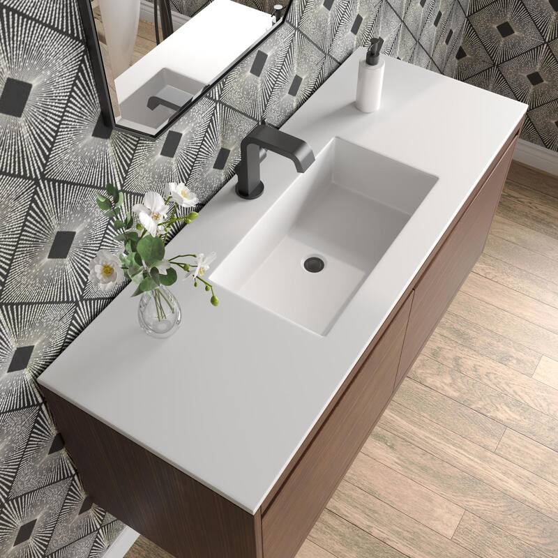 James Martin Vanities 805-V47.3-MB-GW Mantova 48" Single Basin Poplar
