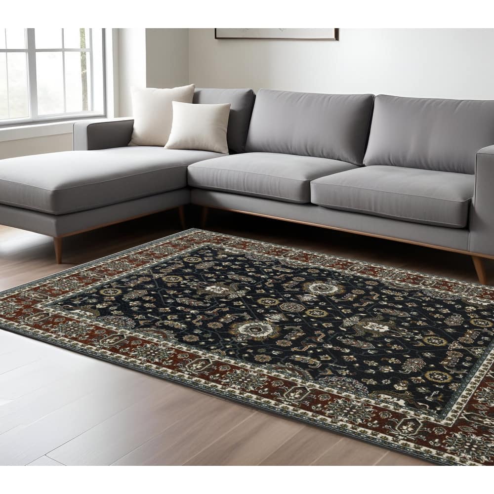HomeRootsOriental Traditional Rectangle Area Rug