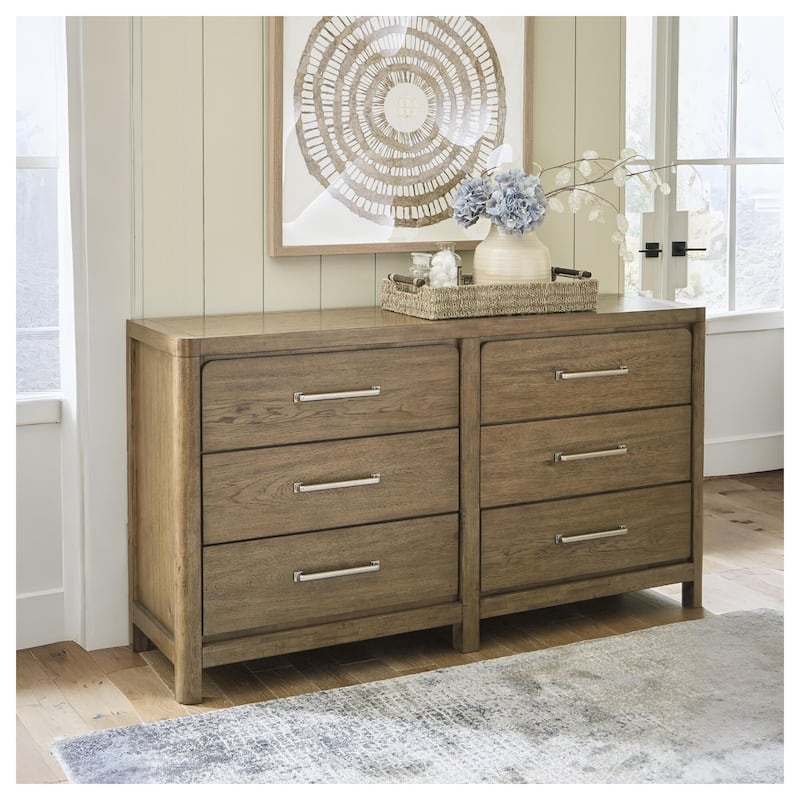 Signature Design by Ashley Cabalynn Light Brown Dresser - 6-drawer - Light Brown