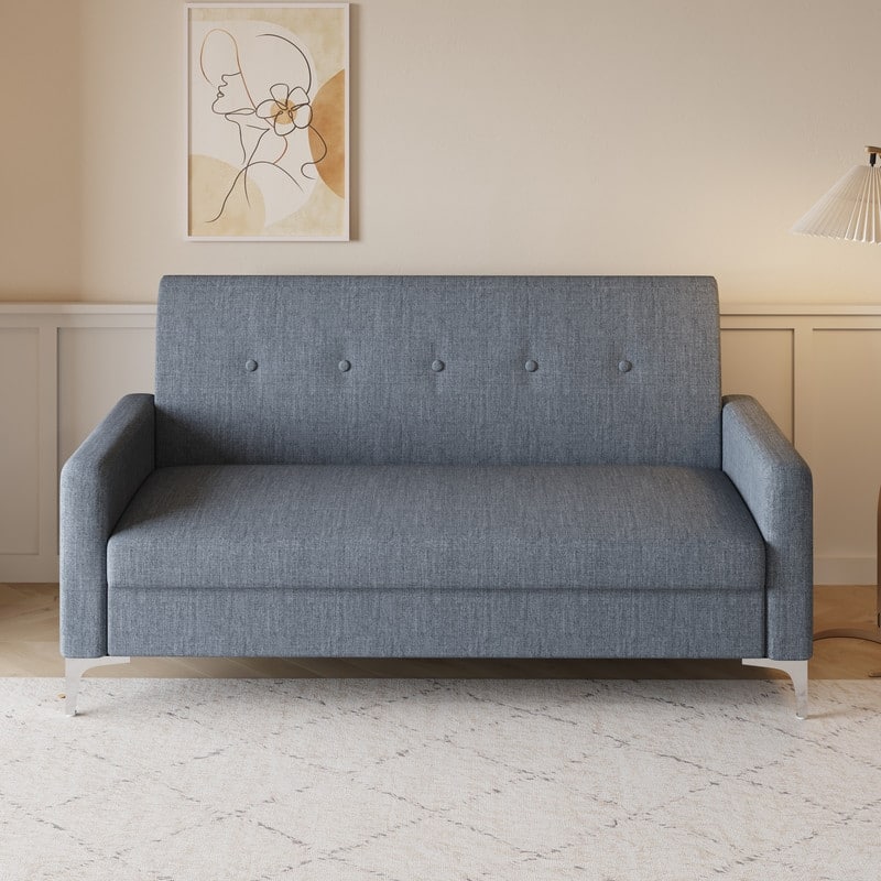 57.1" Two-Seater Sofa With Storage Function
