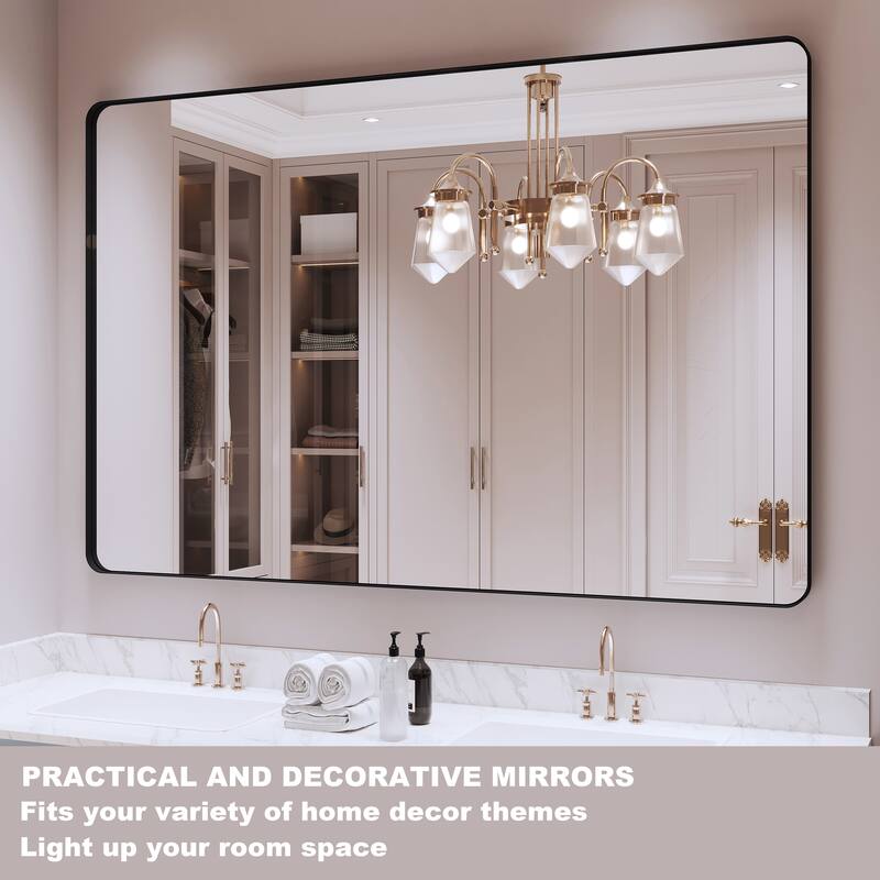 QuivaraView Rectangular Aluminum Framed Bathroom Vanity Mirror