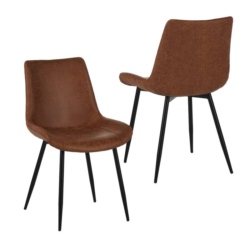 Minimalist Side Chair Dining Chair Kitchen Chair Office Chair Leather Chair Coffee Chair with Metal Legs