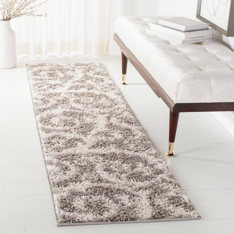 SAFAVIEH New Nadine Shag Grozda Scroll Rug