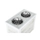 preview thumbnail 9 of 32, New Age Pet® ECOFLEX® Composite Piedmont 2-Bowl Diner with Sliding Lid Storage Bin - Extra Large