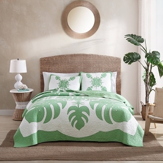 Tommy Bahama Molokai Cotton Quilt or Coordinating Shams On Sale