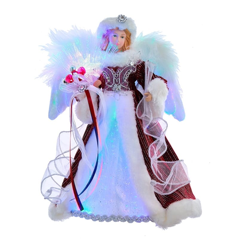 Kurt Adler 12-Inch Multicolor Tree Topper with Fiberoptics