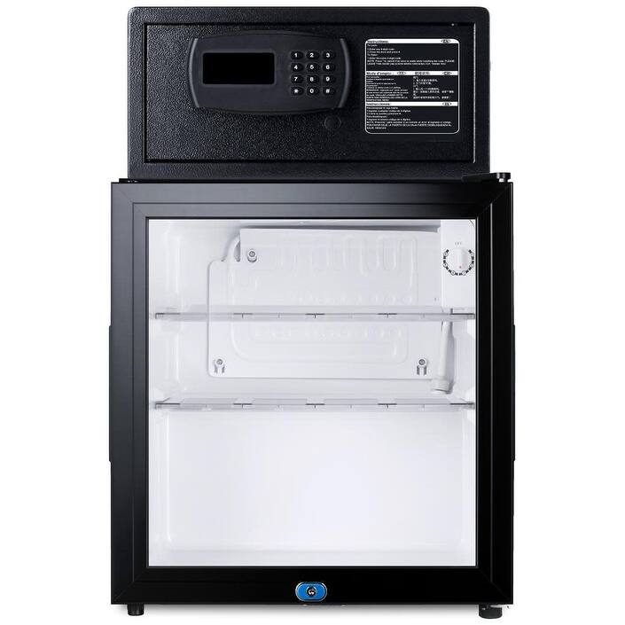 Summit MBSAFE 18" Wide 1.6 Cu. Ft. Compact Freezerless Refrigerator - Glass