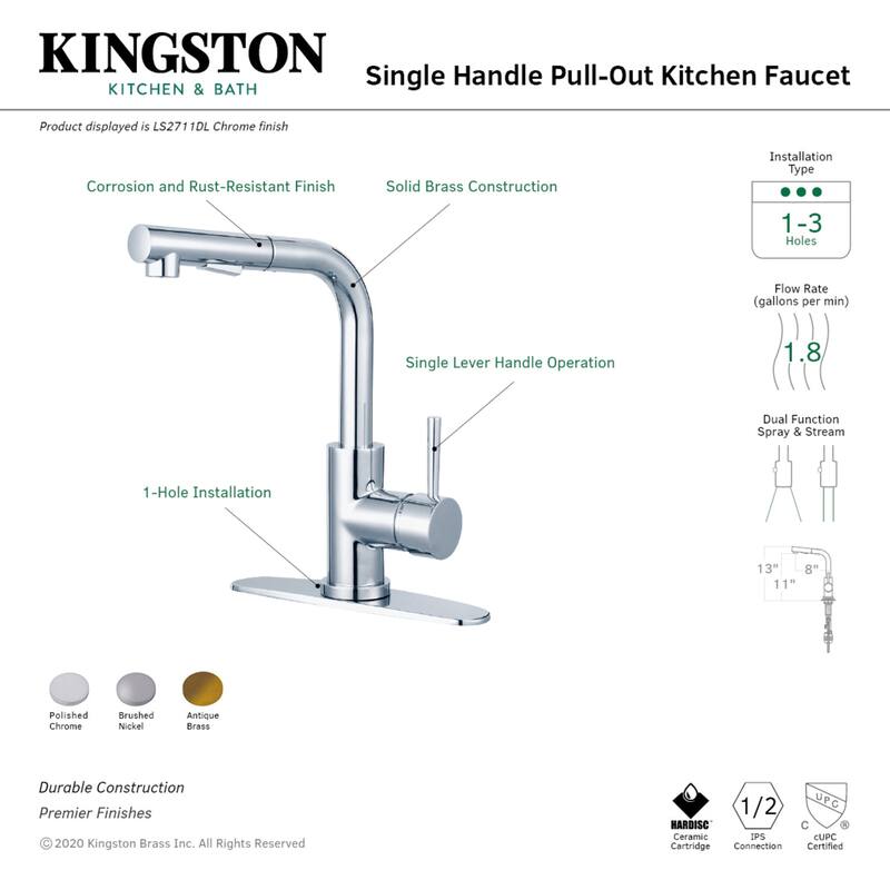 Concord Single-Handle Pull-Out Kitchen Faucet