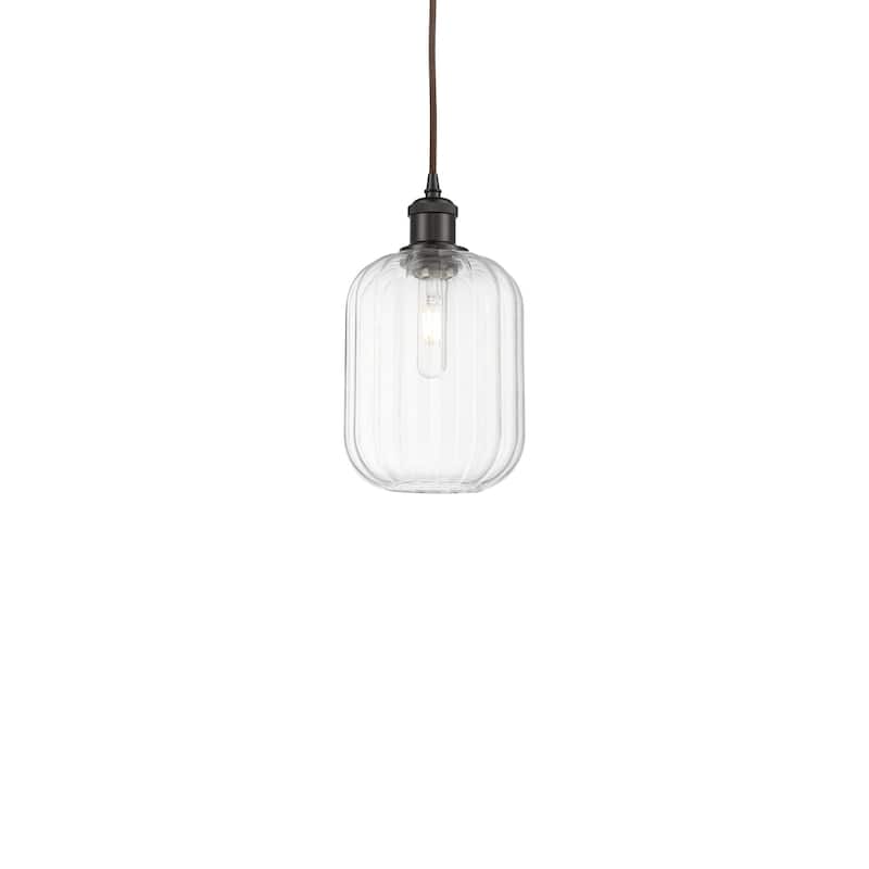Innovations Lighting 516-1P-12-7 Preston Pendant Preston 7" Wide Mini - Oil Rubbed Bronze / Clear