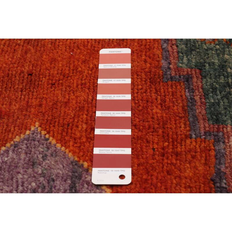 ECARPETGALLERY Hand-knotted Melis Vintage Red Wool Rug - 4'6 x 13'5