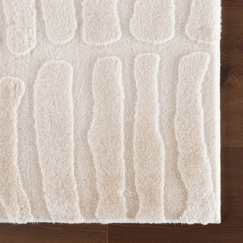 Nuloom Tavina Solid Cloud Washable Area Rug