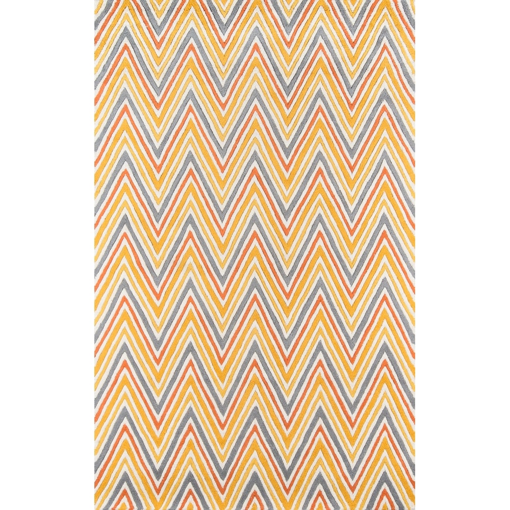 Momeni Delhi Hand Tufted Wool Contemporary Striped Area Rug