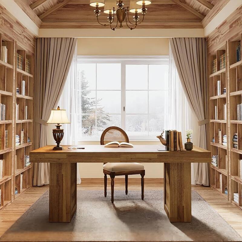 Large Executive Desk, Computer Desk, Home Office Writing Table, Conference Table Business Workstation for Working, Meeting