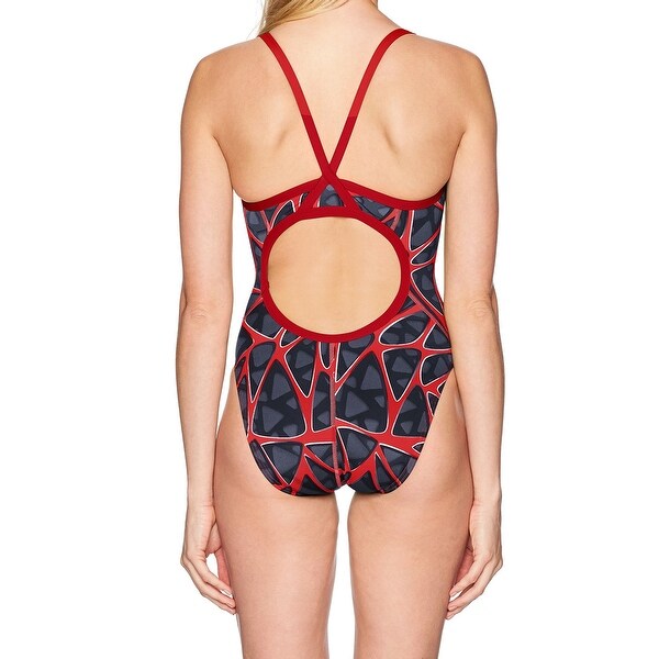 red speedo one piece