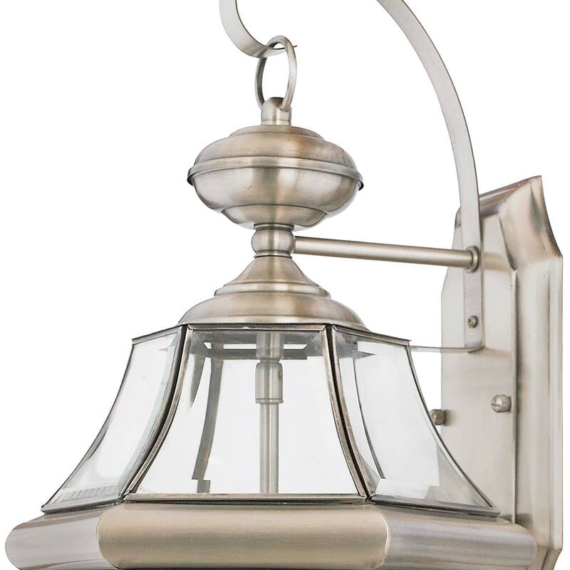 Roseto Gaines 2 Light 20" Tall Outdoor Wall Sconce with Clear Glass