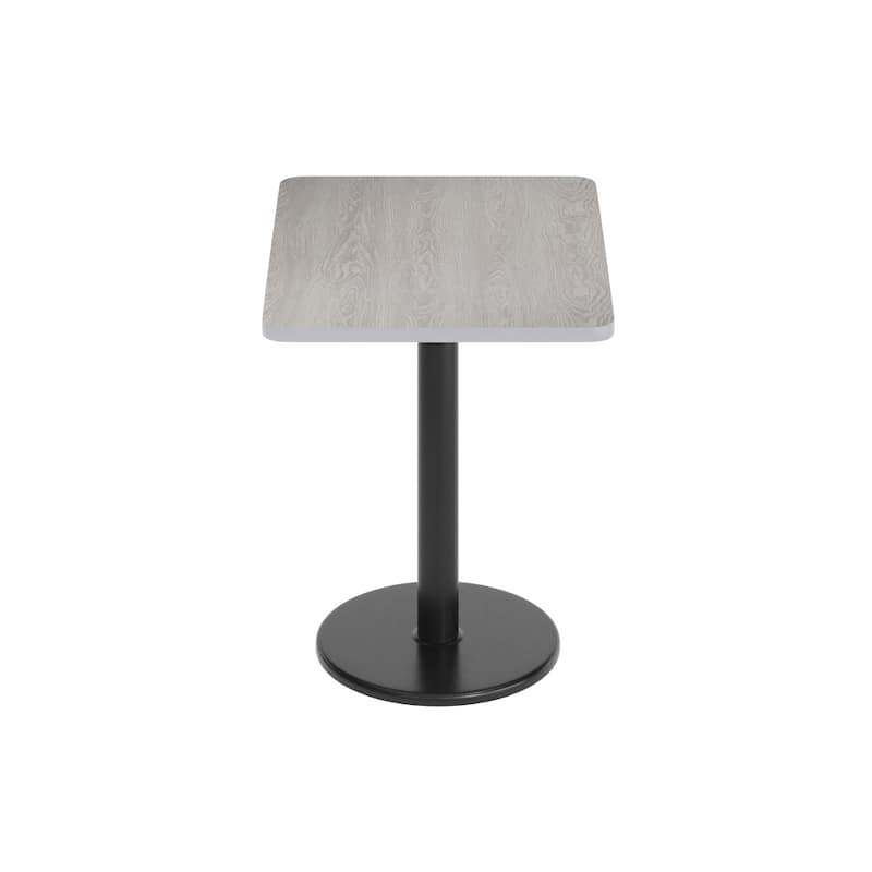 24'' x 30'' Rectangular Laminate Table Top with 18'' Round Table Height Base - 24"W x 30"D x 31.125"H