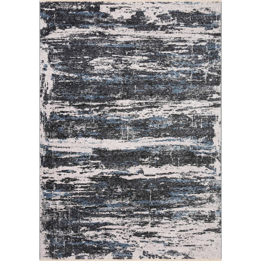 Alexander Home Rain Marble Abstract Area Rug