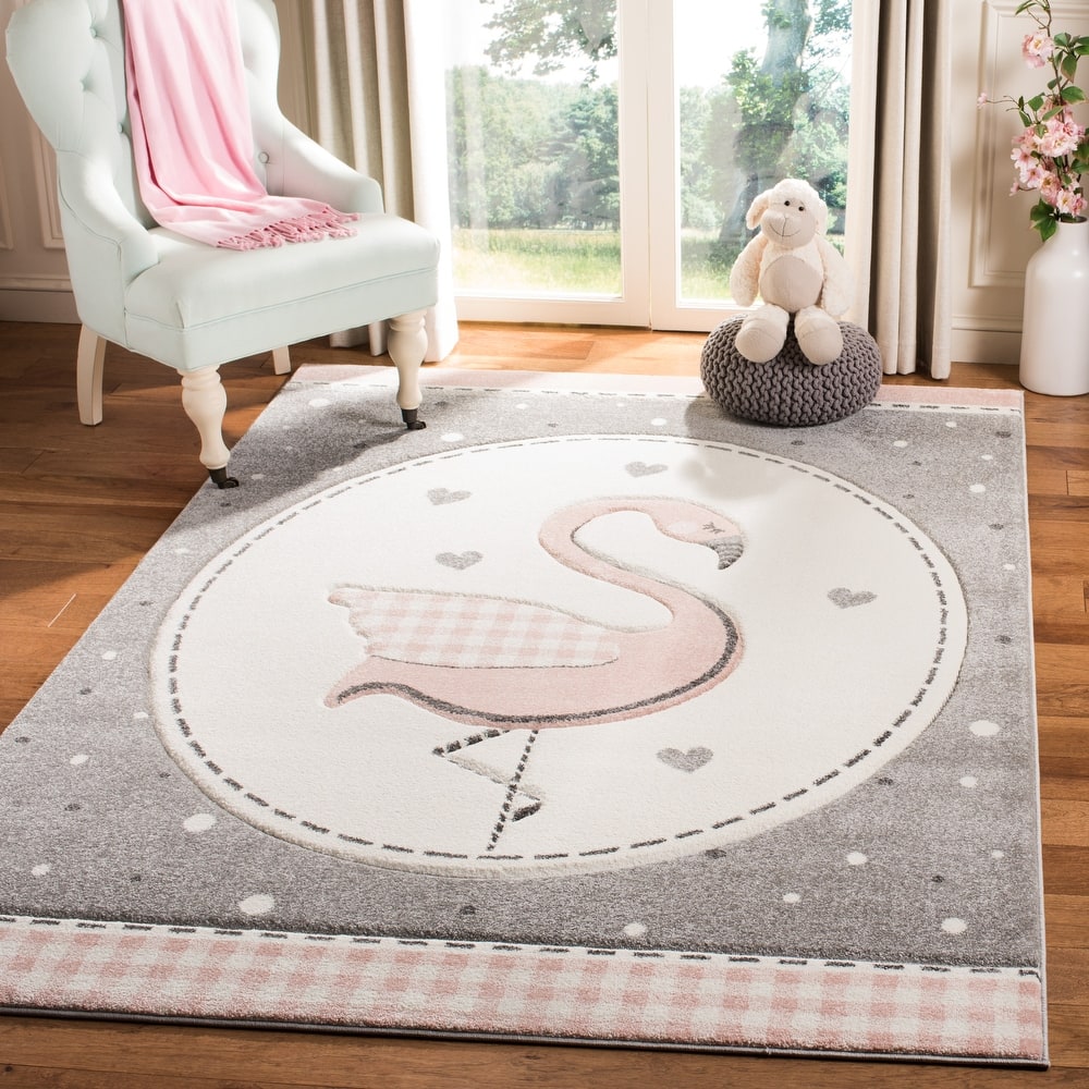 SAFAVIEH Carousel Kids Eufrasia Flamingo Rug