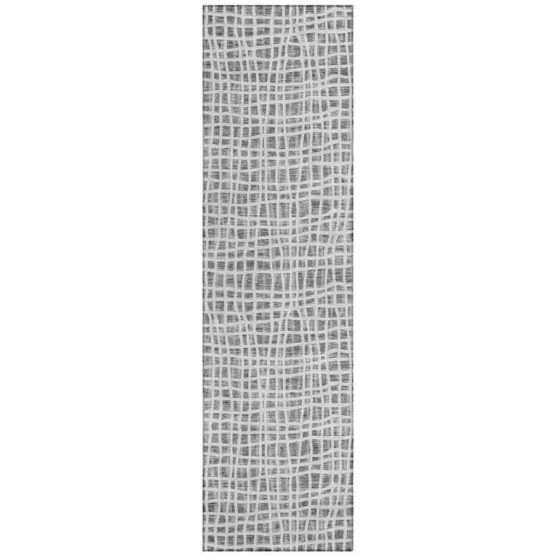 Machine Washable Indoor/ Outdoor Chantille Modern Abstract Rug