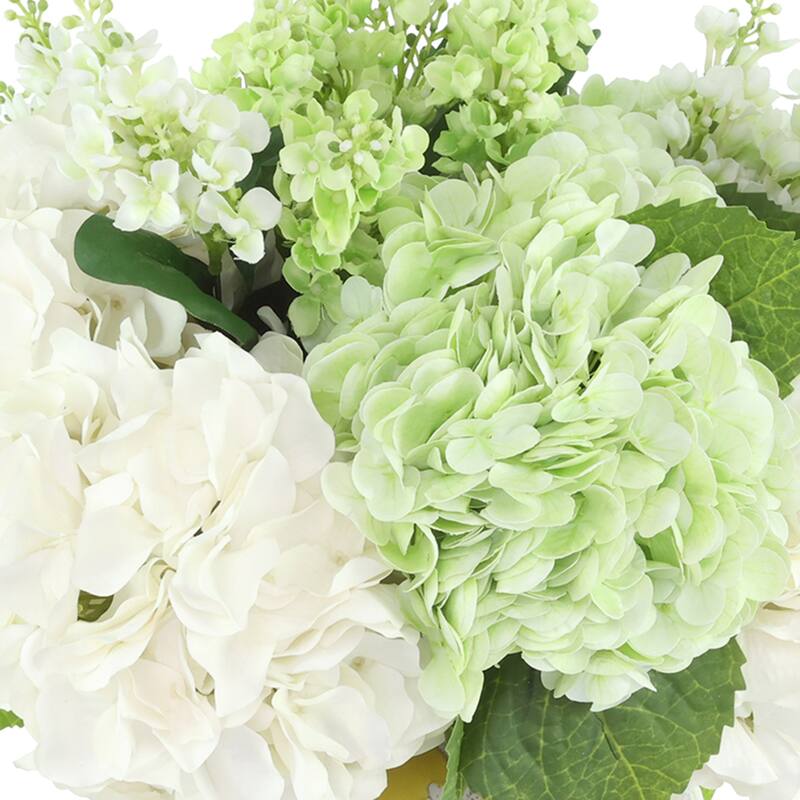Centerpiece with Hydrangeas and Lilac - 18