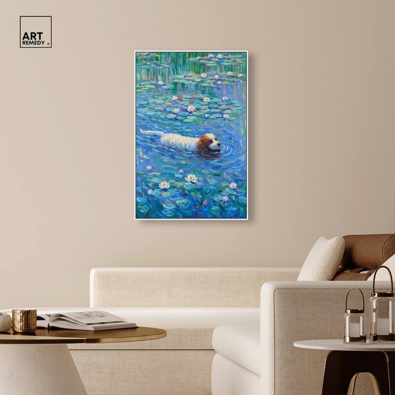 Lily Lagoon III Canvas by Art Remedy